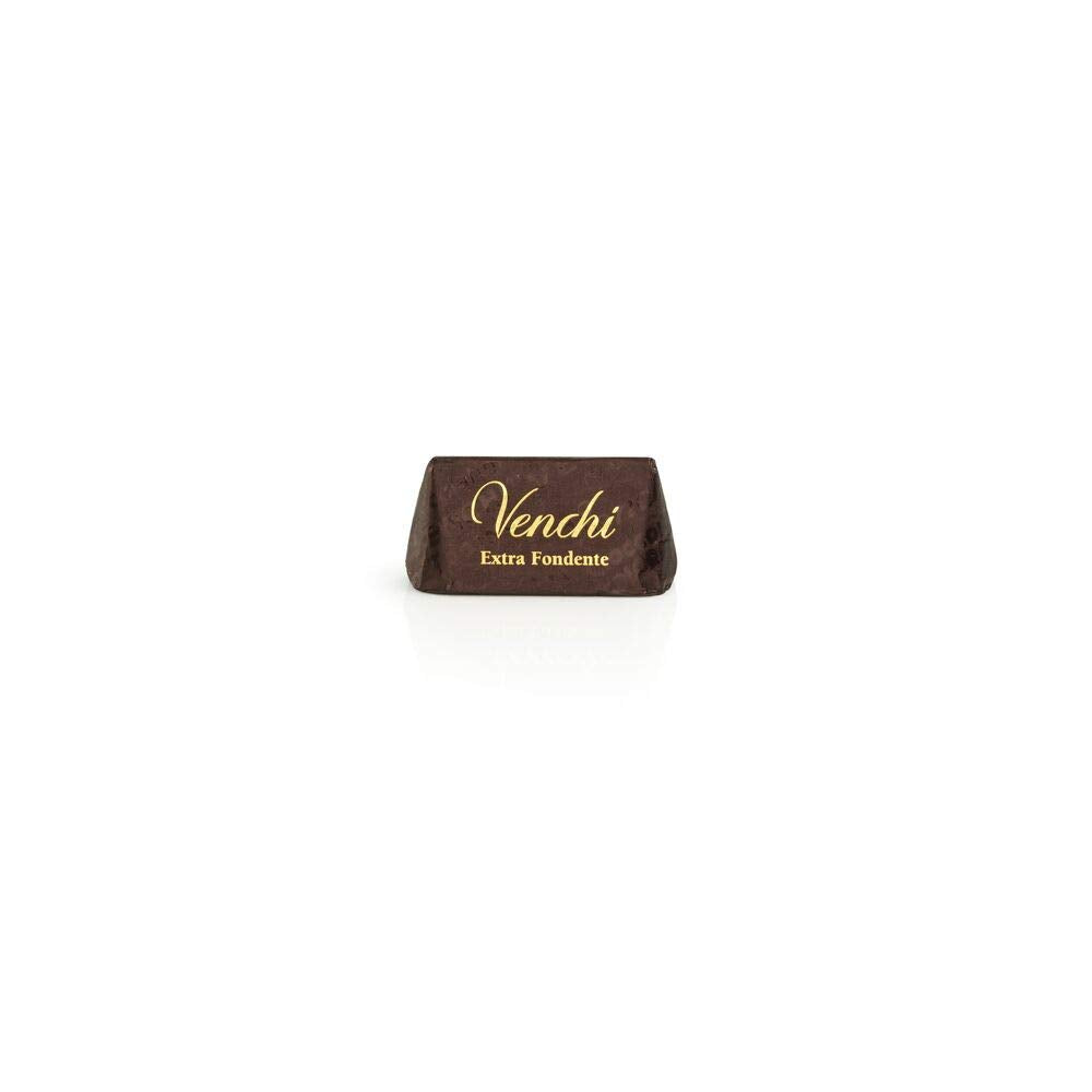 Dark chocolate pralines, gluten-free, Extra Venchi Gianduiotti in bulk package 1 Kg Chocolate candies Naty Shop