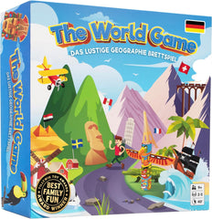World Game - Fun Geography Board Game - World Learning Game for Kids and Adults - Cool Gift Idea for Teens - German