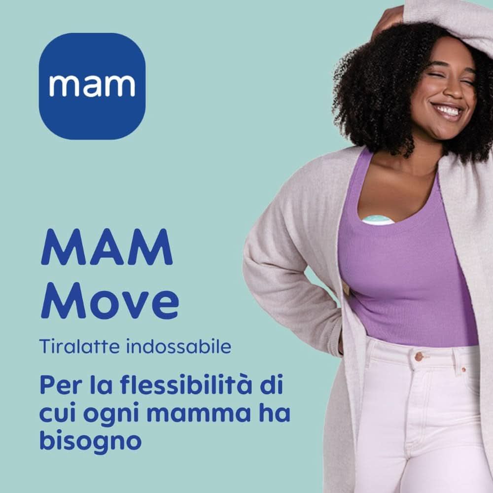 MAM Move Double breast pump, portable, 3 operating modes and 5 intensity levels Accessories Food and Breastfeeding Bebe Naty Shop