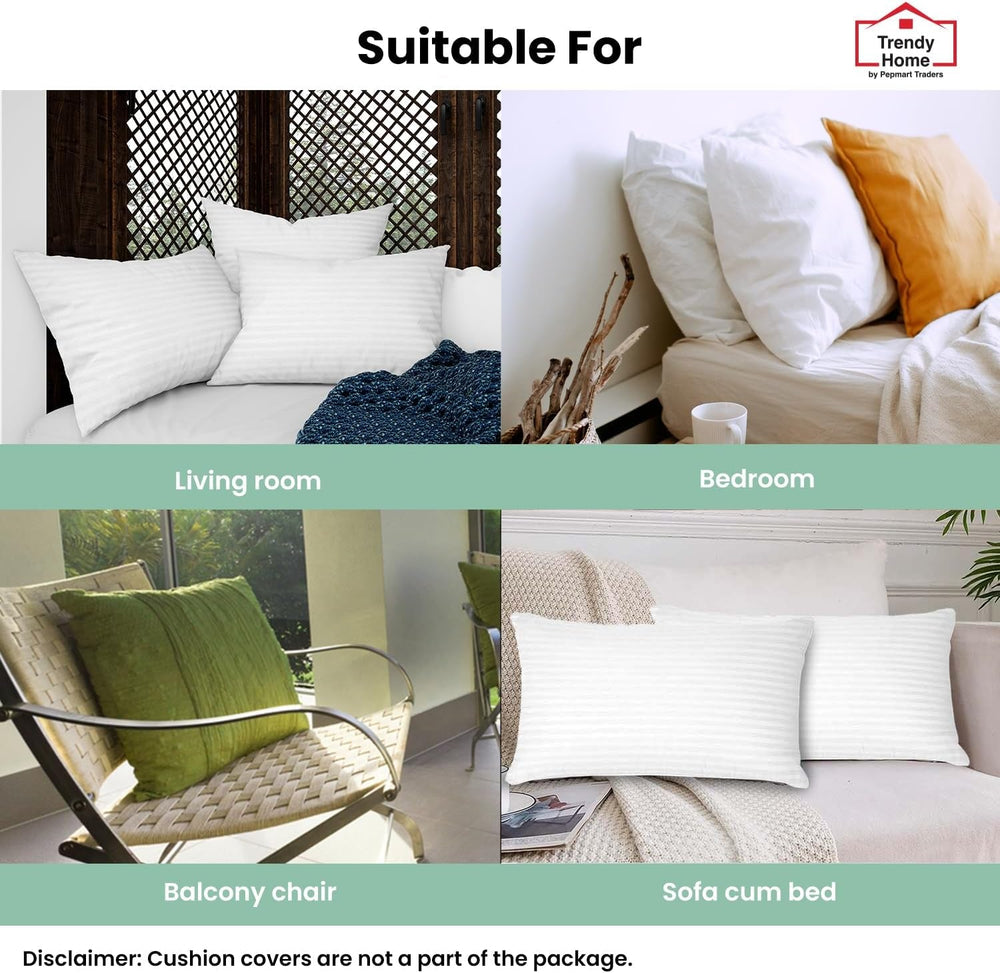 Inserție de pernă decorativă Trendy Home, hipoalergenică, cu suport lombar, pentru casă, exterior, canapea, lavabilă la mașină, 30,5 x 50,8 cm