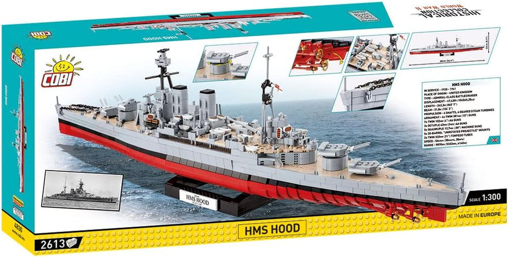 Cobi 4830 Historical Collection WWII HMS Hood 2613 klocków, Mittel