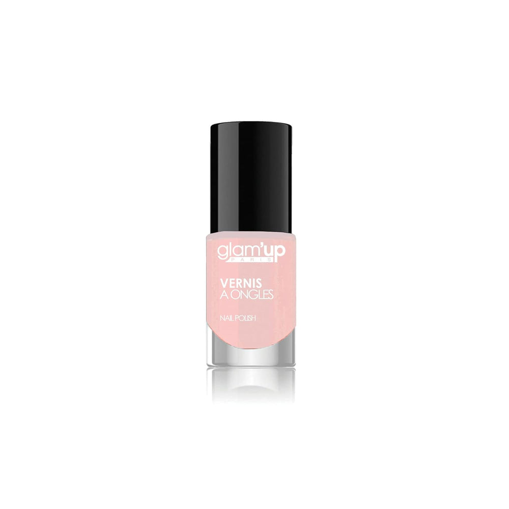 Glam'Up Paris, ultra-glossy, long-lasting, fast-drying nail polish, no. 129, pink glitter