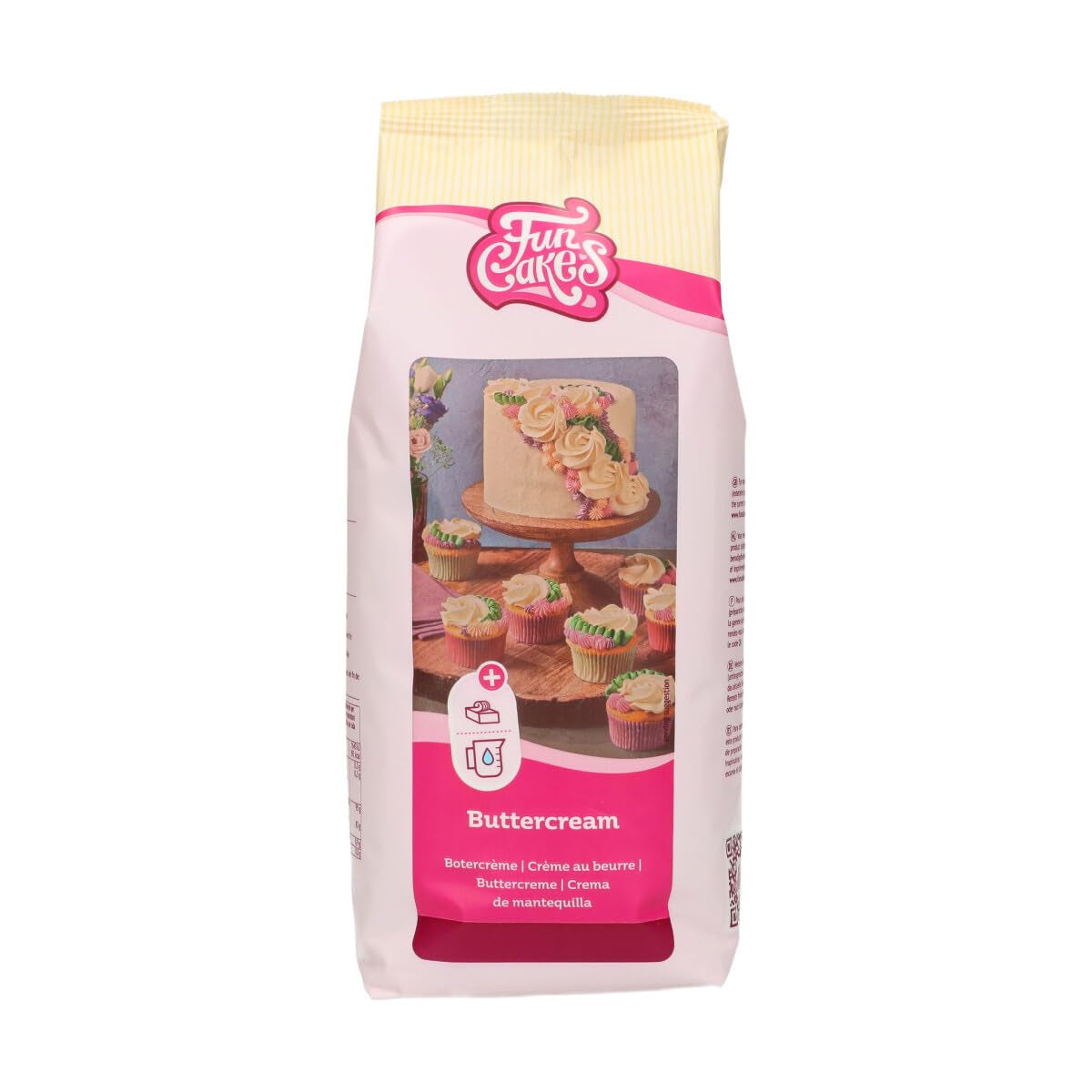 Funcakes Mix Für Buttercreme: Einfach Zu Berübenen, Cremig, Perfekt Zum Dekorieren, Abdecken Und Füllen Von Kuchen, Belag Auf Cupcakes, Halal., 1 Kg Mix for baking and cooking Naty Shop 1 Kg (1Er Pack) Vanille.