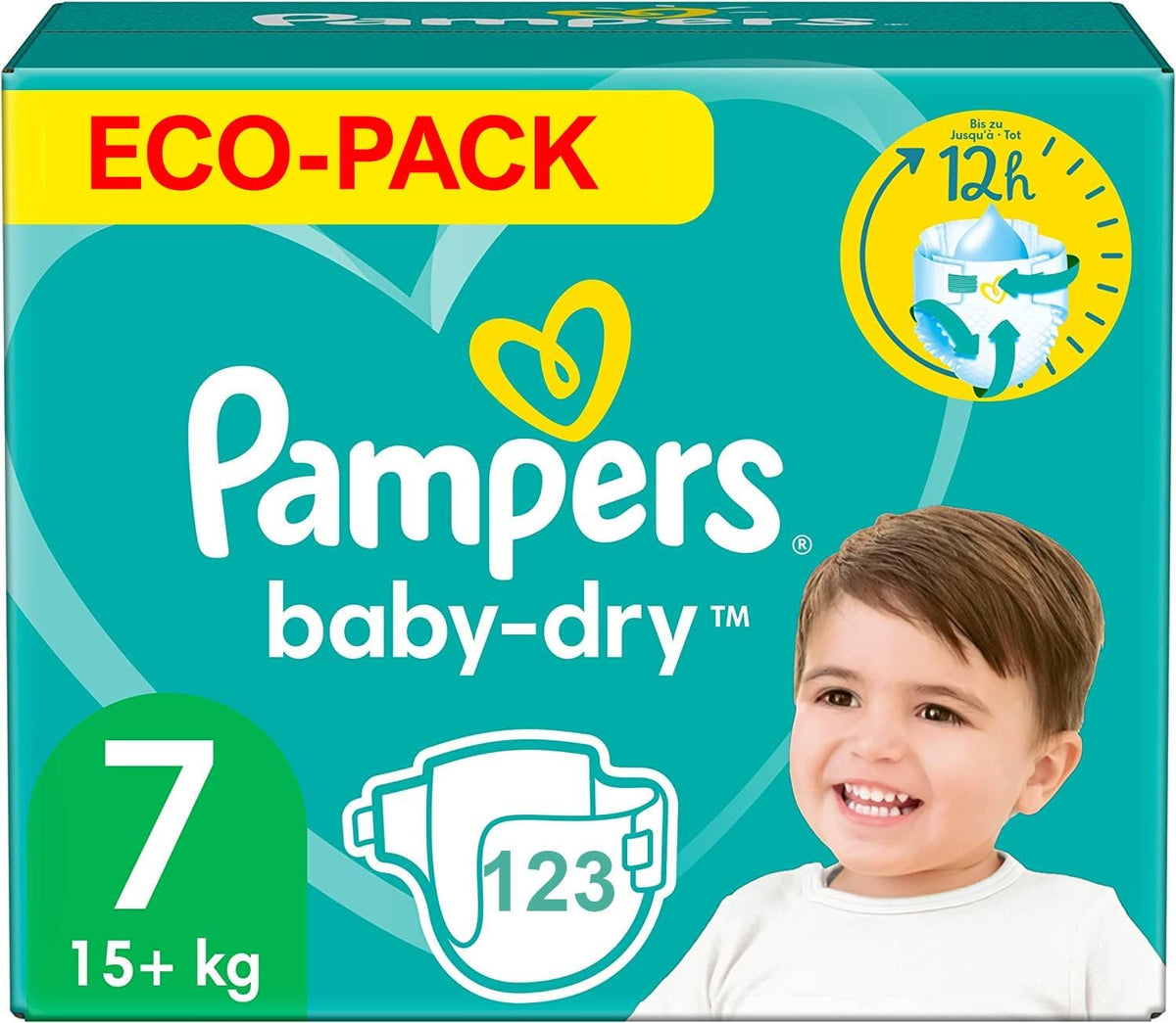 Diapers PAMPERS Baby-DRY size 7 123