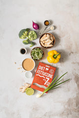 Fettuccine Konjac Noodles Bio Shirataki Diet-Food - 300g, low-carb, sugar-free, keto, vegan, low-calorie, gluten-free and egg-free, made from Konjac flour