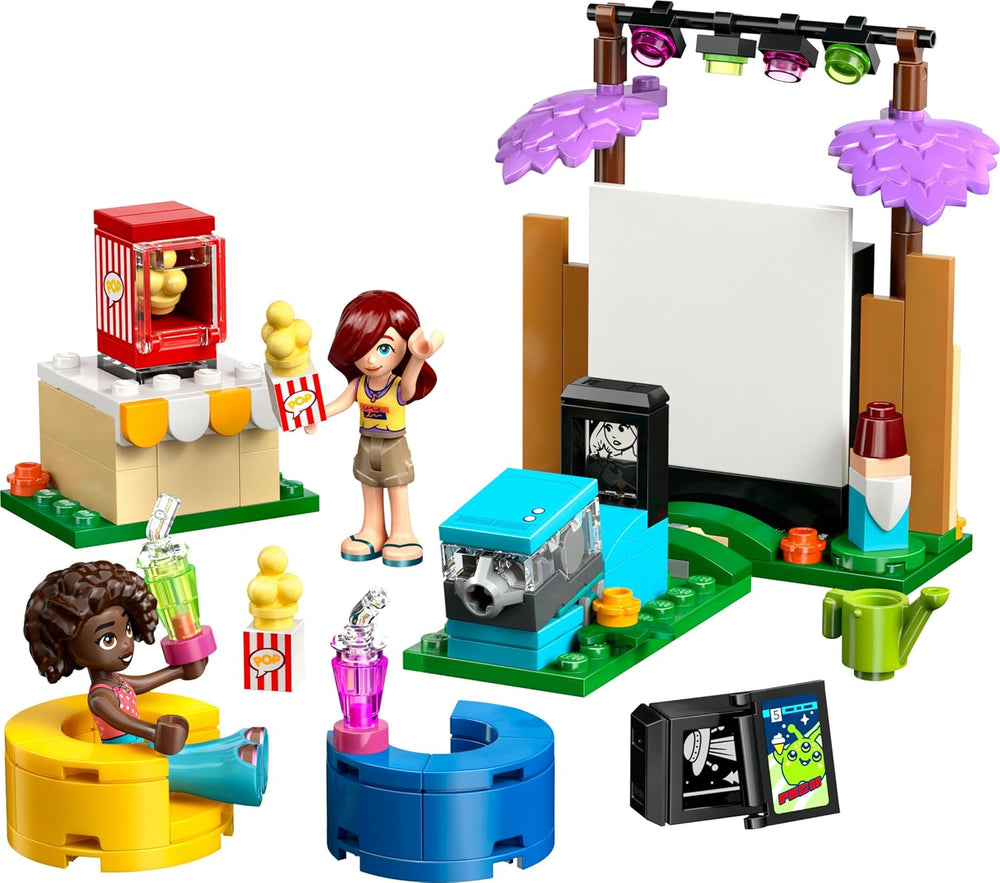 LEGO Friends Friendship Movie Night Toy for 6+ Year Old Girls - incl. 2 Mini Dolls, a Screen and a Light Brick Projector - Creative Building Set - 42642