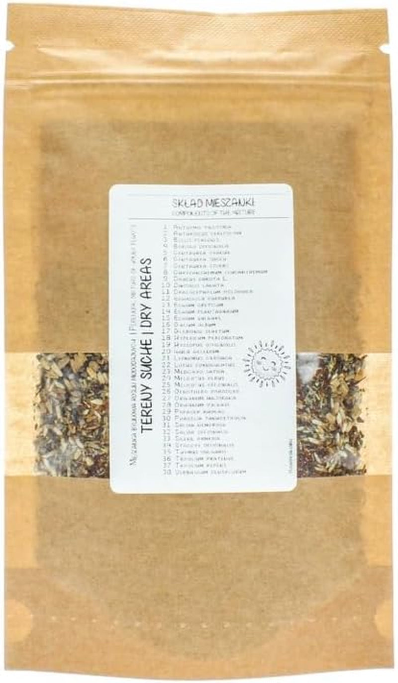 Flower Meadow - Bee Friendly Flower Seed Mix - Wildflowers and Grasses for Dry Locations - Wildflower Seeds - Annual and Perennial Seed Mix