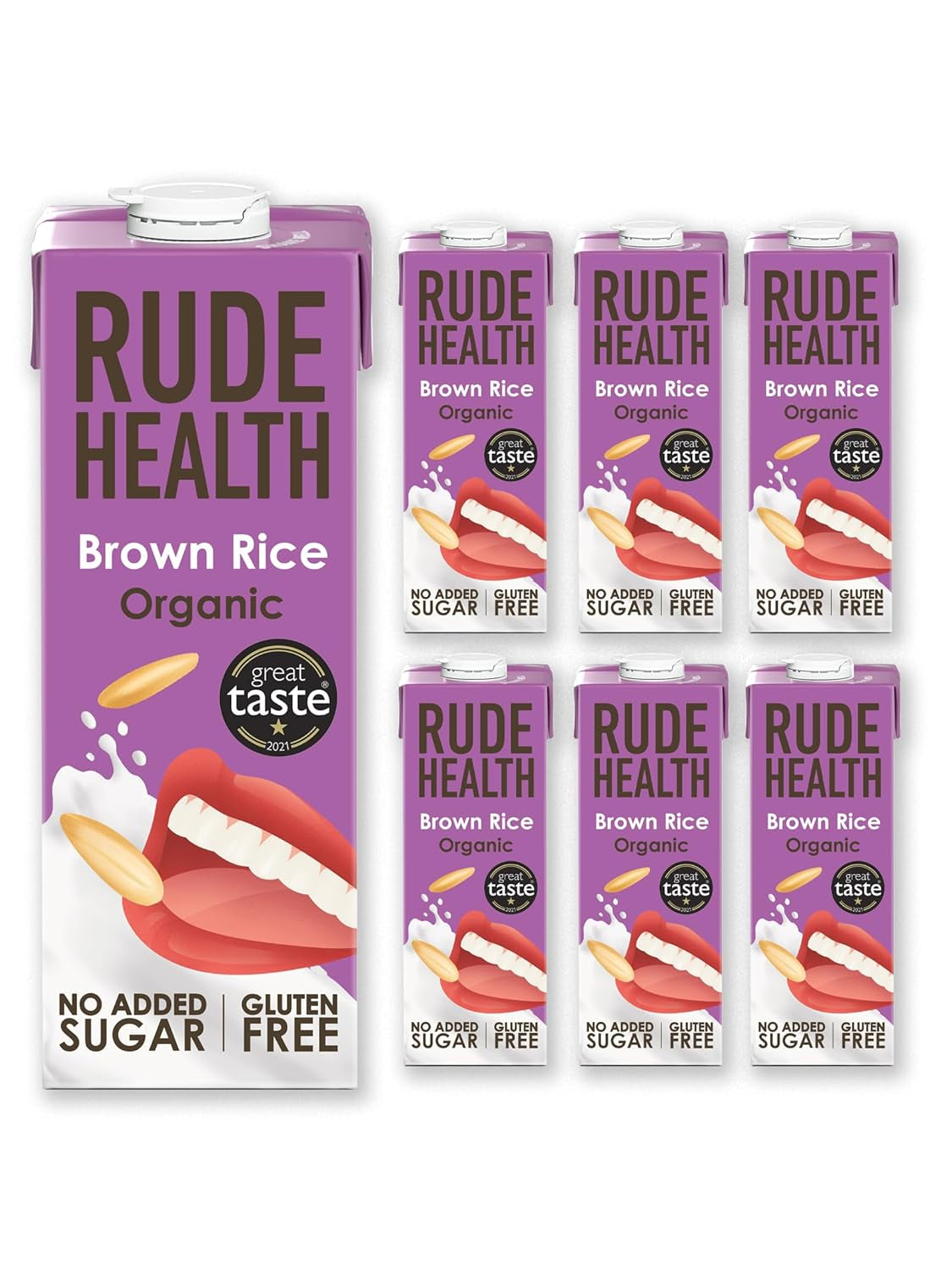 Rude Health 6 x 1 Liter Bio-Cashew-Drink, 100% natural Bio-Getränk, glutenfrei, ungesüßt, preisgekrönt, gesund & vegan, 100% recycelbare Verpackung