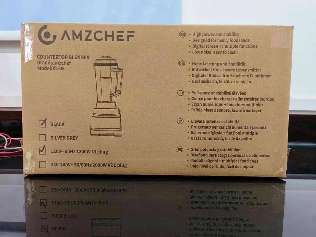 Blender AMZCHEF, 8 smart menus and 10 speeds, LCD touch screen Kitchen Naty Shop