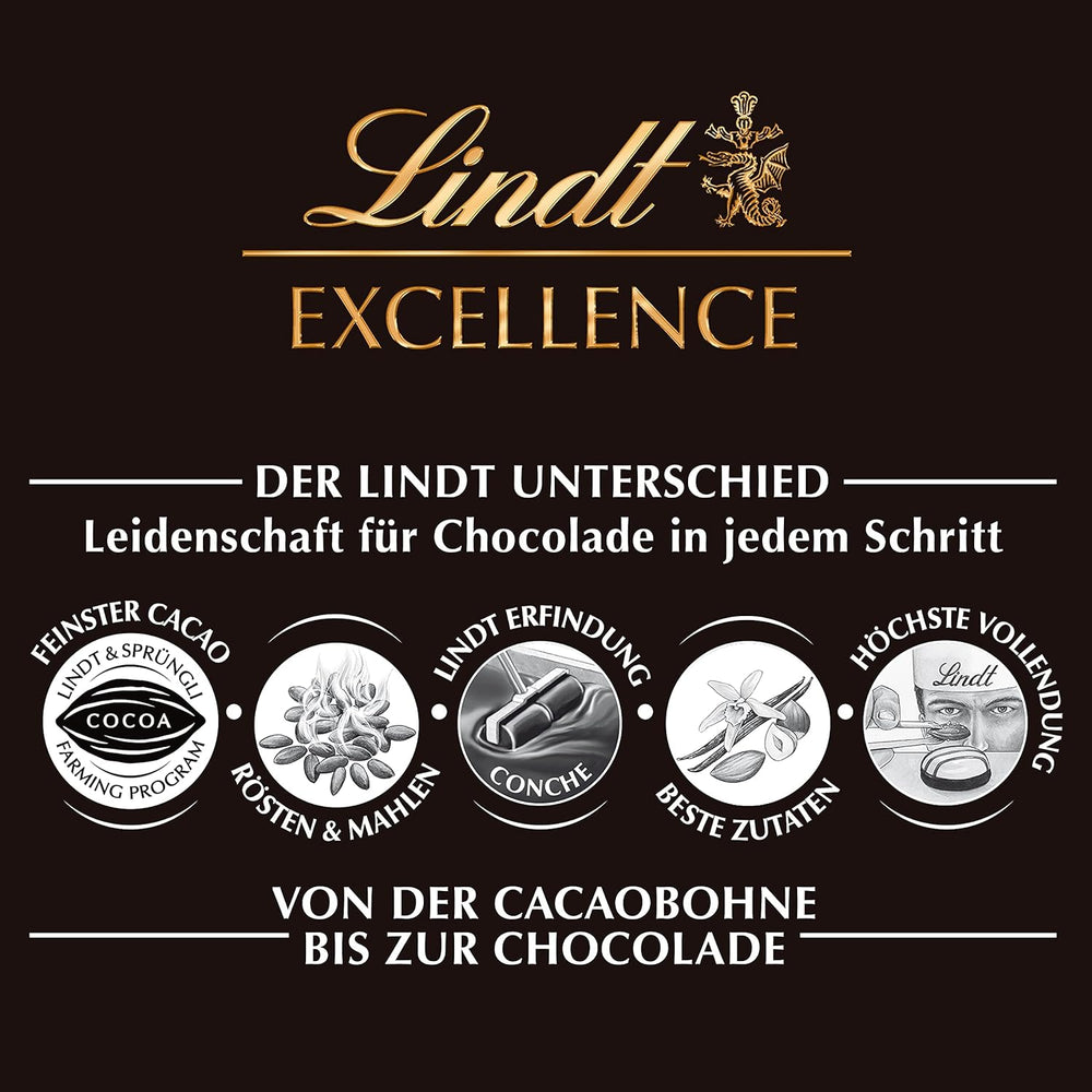 Lindt Chocolate | EXCELLENCE Mild Stick 70% | 100g | Mild dark chocolate with an intense cocoa flavor | Vegan chocolate bar