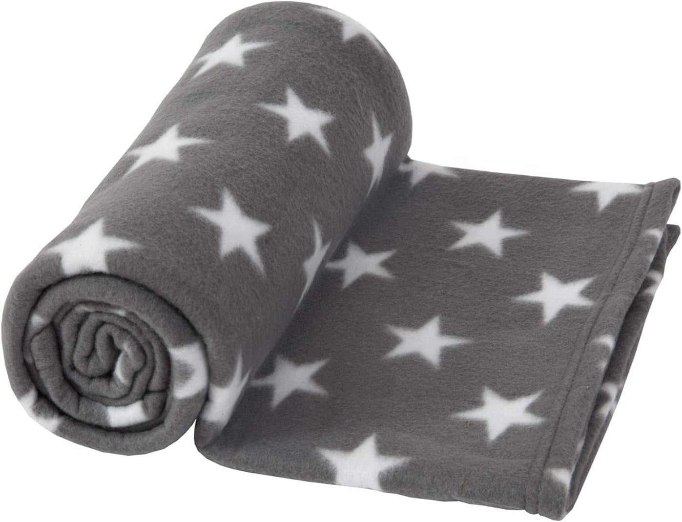DREAMSCENE comfortable blanket fluffy blanket fleece blanket - living room blanket warm winter soft, sofa blanket, sofa blanket, cuddly blanket children, living room & cuddly blankets 120X150Cm, sofa throw blanket gray stars Beds and Blankets Besuche den DREAMSCENE-Store