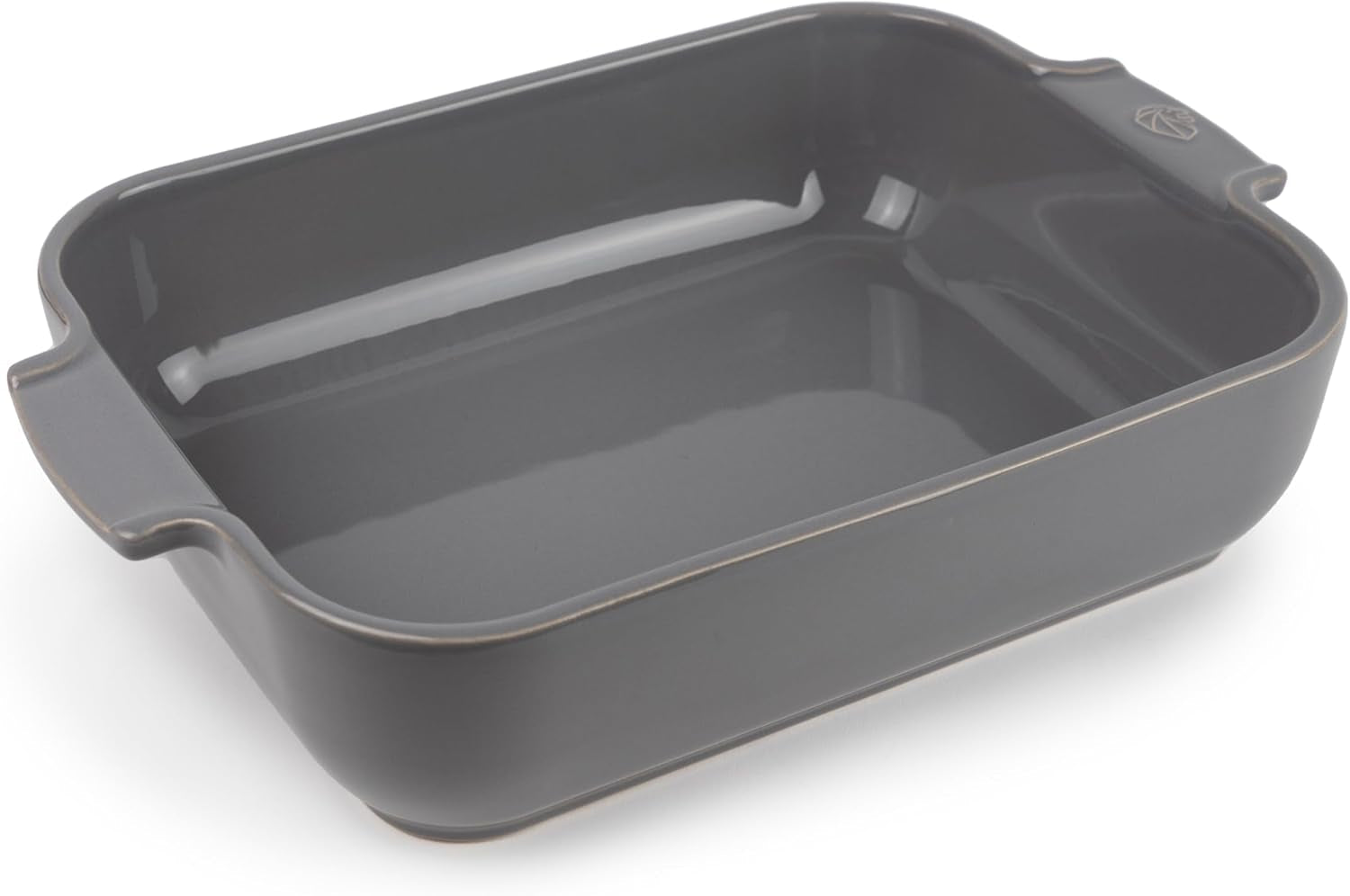 Peugeot Appolia Rechteckige Auflaufform Mit Griffen, Keramik, Schiefer / Grau, 7.2X31X21.7 Cm, Fassungsvermögen: Ca. 2 L, 60060 Molds and trays for baking Naty Shop Hellgrau
