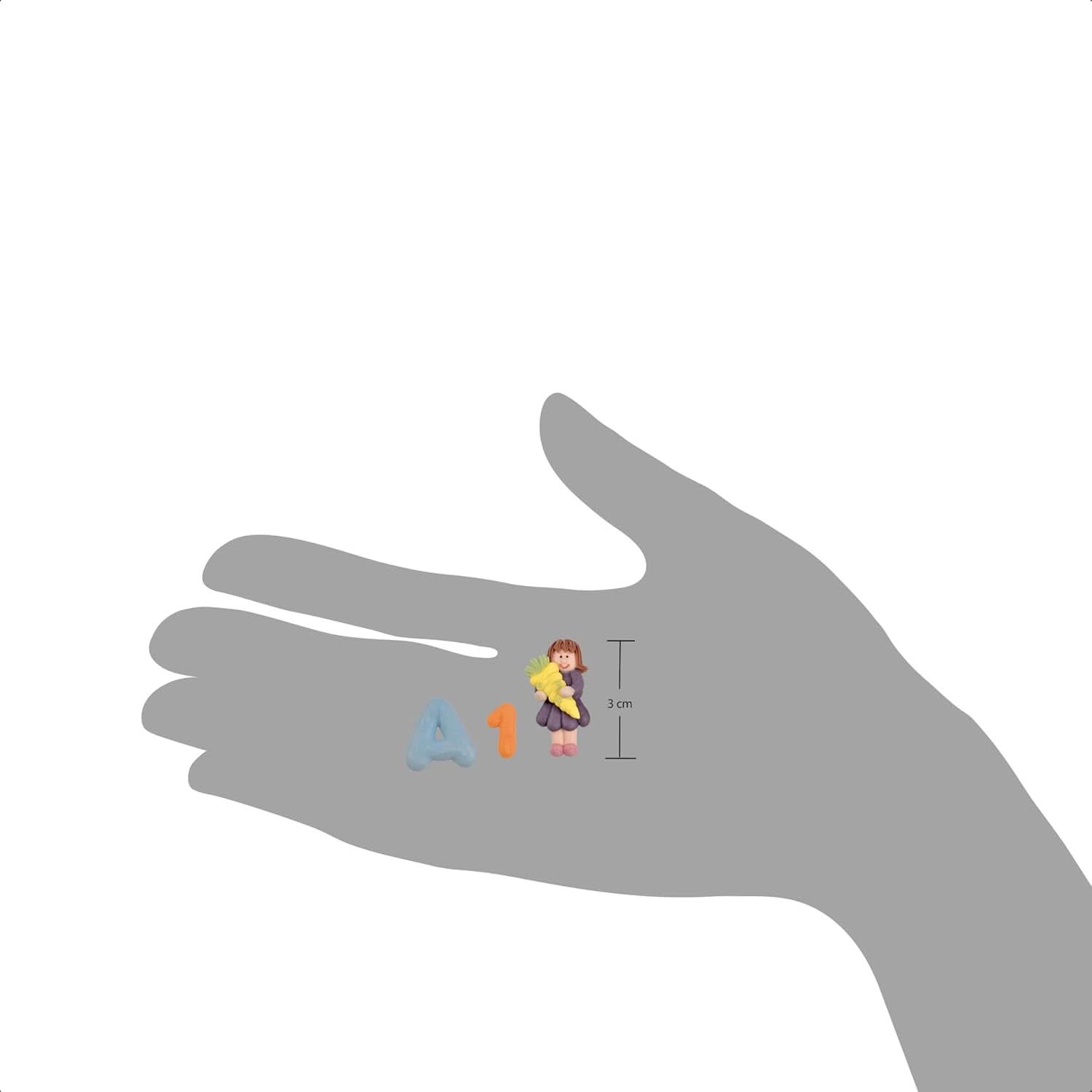 Günthart, 8 sugar figurines for the beginning of school and letters, 115 grams Sprinkles Naty Shop