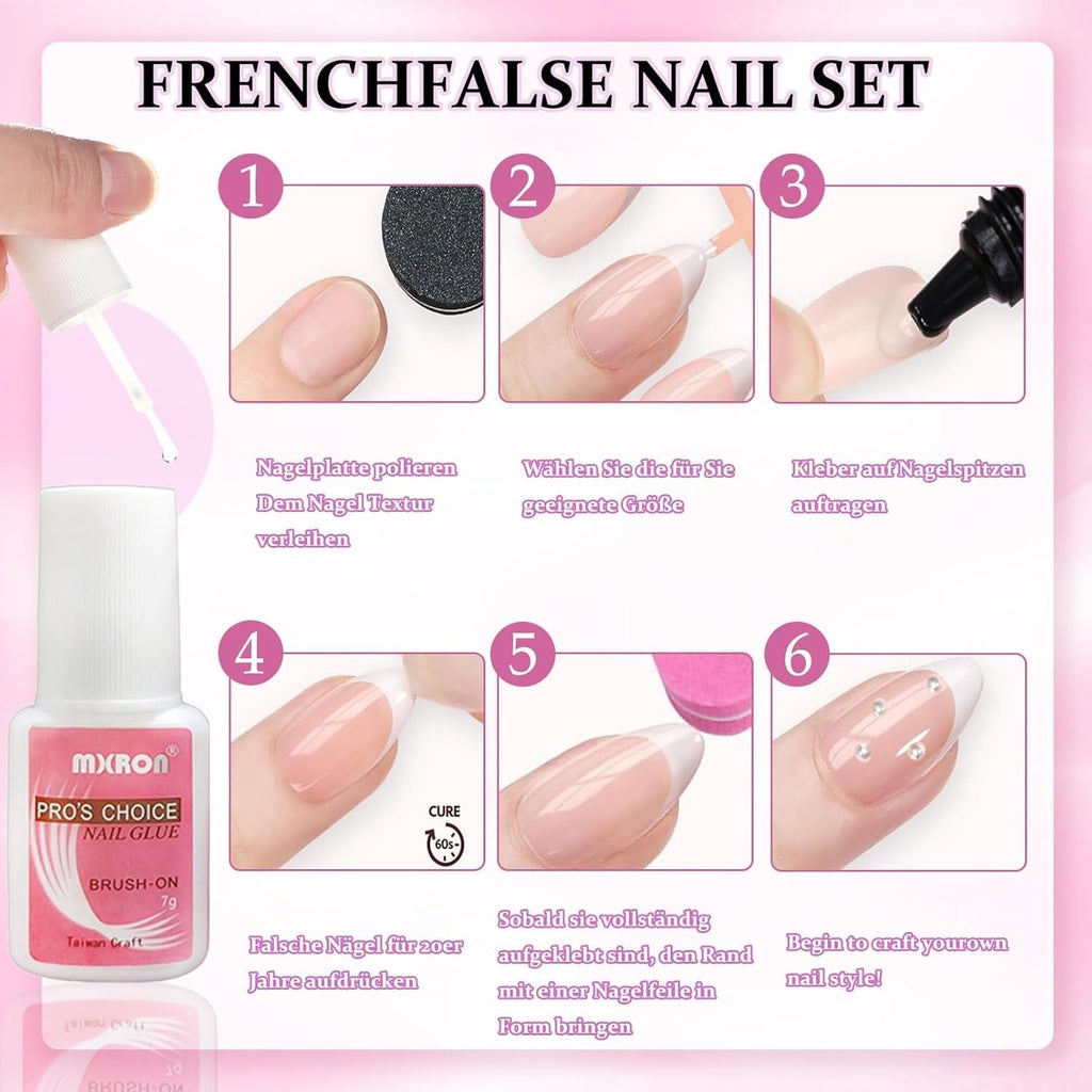 120 buc unghii false roz nud cu lipici de unghii - 12 dimensiuni unghii ovale scurte, pătrate, prin presare - unghii frumoase, unghii artificiale pentru lipire - potrivite pentru designul unghiilor DIY pentru femei (gradient roz Squoval)