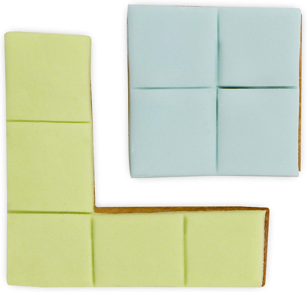 Formă de biscuiți în formă de cub, aprox. 6 cm, argintie