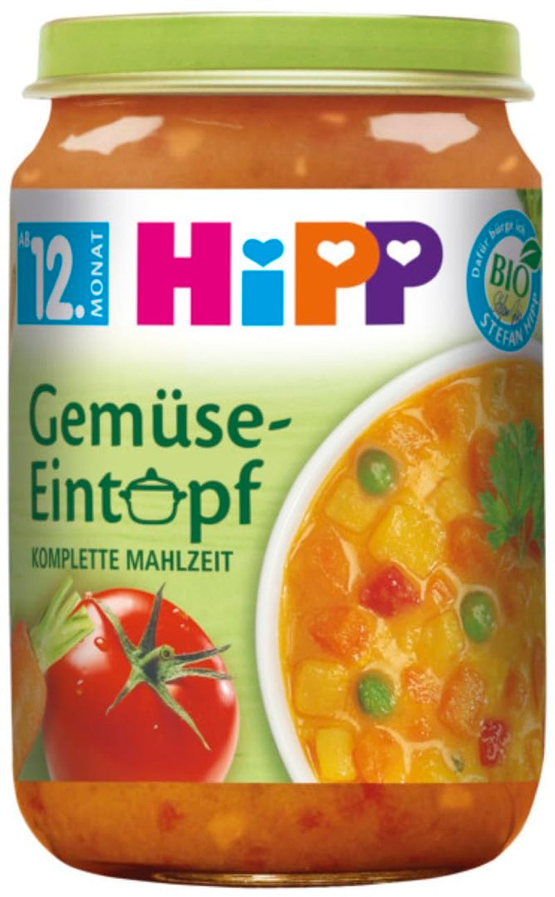 Hipp Organic stews from 12 months vegetable stew, 250G, pack of 6 (6X250G) Mother and Child Naty Shop Default Title