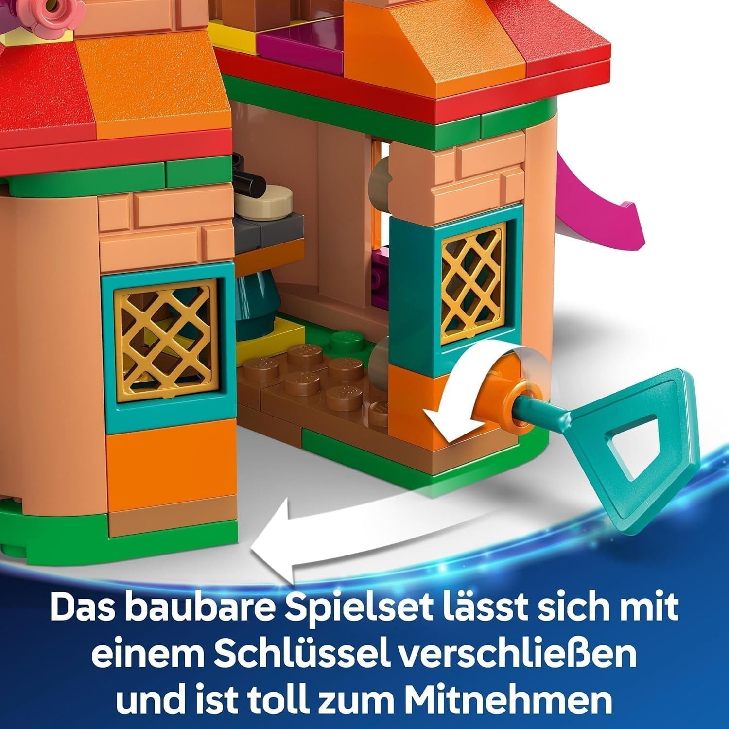 LEGO Ç€ Disney Encanto Mini House, construction toy for girls from 5 years, fantasy toy and construction set with Mirabel and Antonio Mini Dolls, a Capybara figure and key 43261 Construction sets Besuche den LEGO-Store