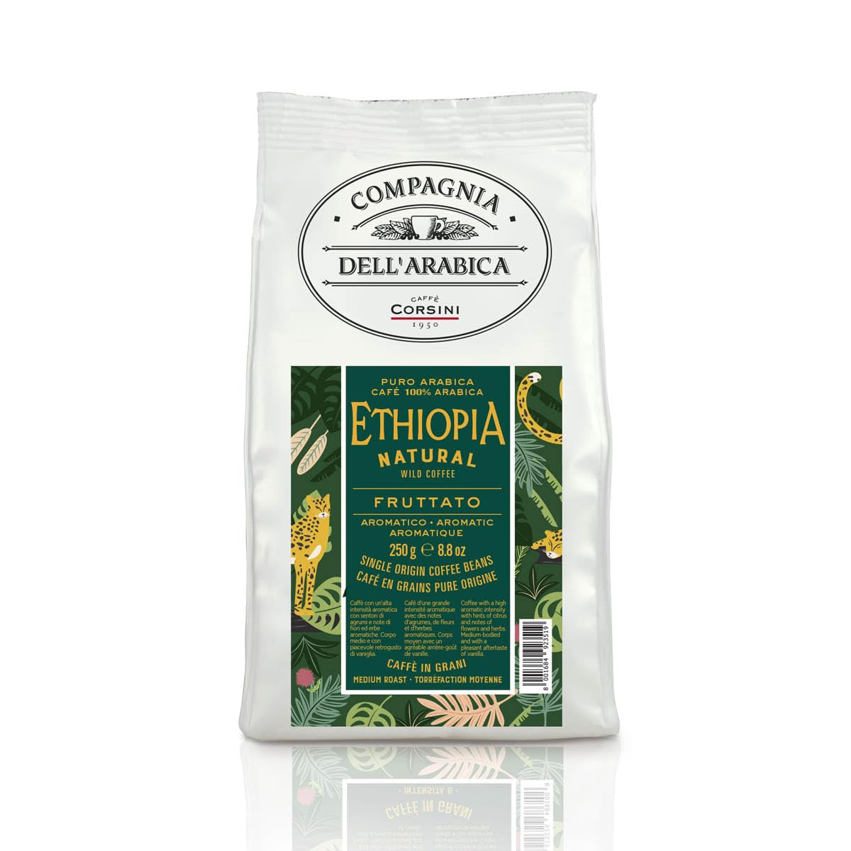 Caffè Corsini - Set Kaffeebohnen Aromatisch Bio & Fruchtige Aromen, Nachhaltig, 3x250g, Gesamt 750g