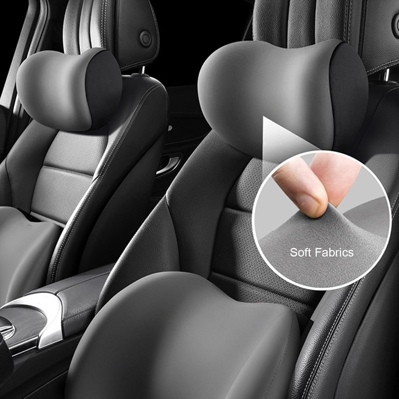 Pernă pentru gât auto, pernă pentru tetieră auto moale, pernă pentru gât auto, pernă pentru tetieră auto pernă pentru gât pernă accesoriu pernă de memorie bumbac accesoriu auto, pernă pentru tetieră pernă pentru tetieră (negru) Perne ortopedice cervicale Naty Shop