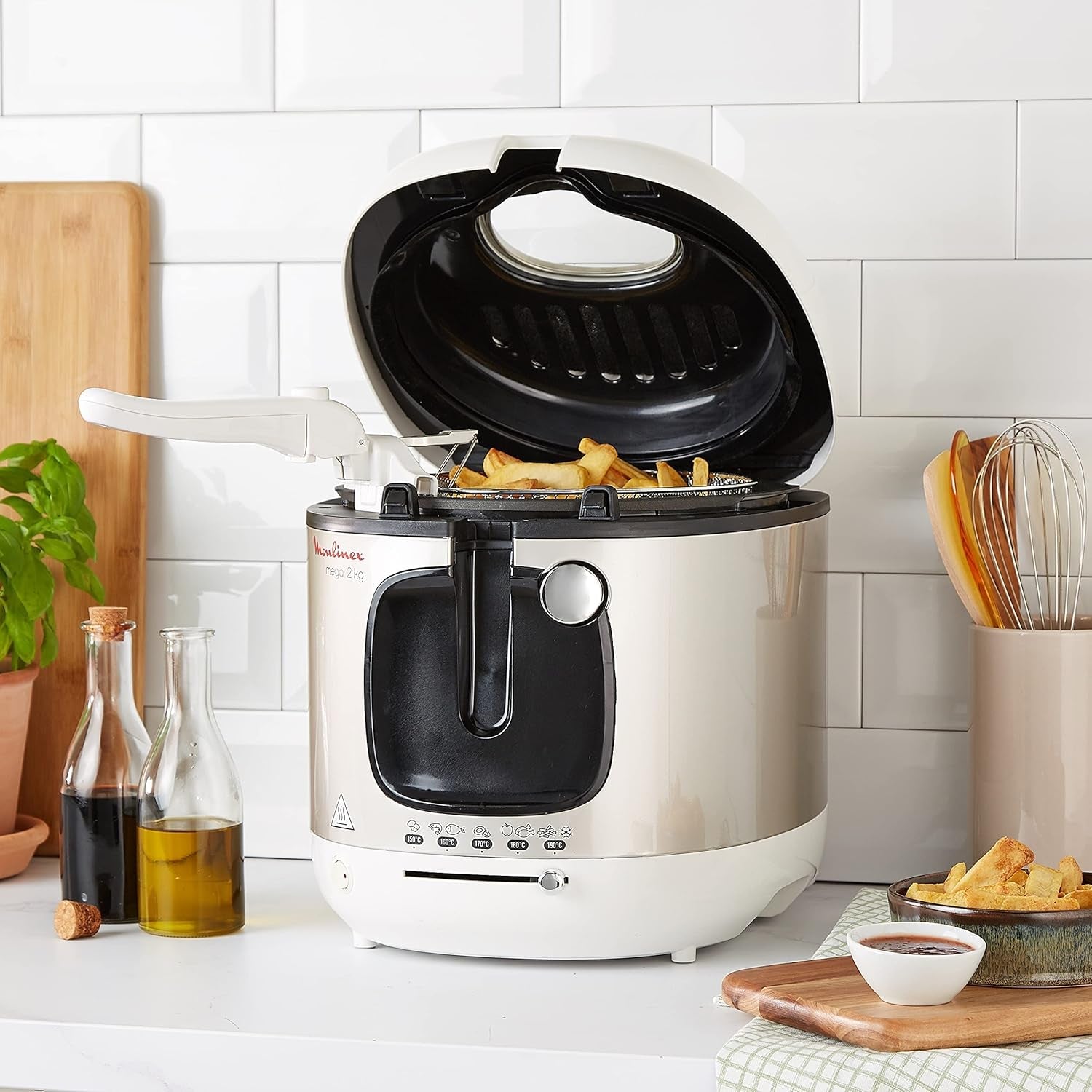 Fryer AM4800 Mega 2Kg, oil fryer, odor filter, 1800 W Home Appliances Naty Shop