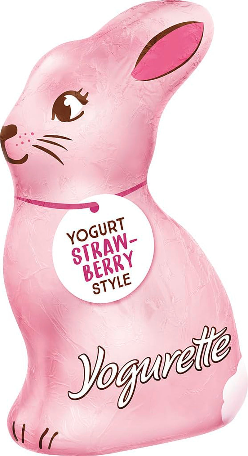 Easter Bunny with Yogurt 75g – Chocolate Bunny for Easter – White Chocolate with Yogurt and Fruity Strawberry Chips – Chocolate Bunny for Easter and Easter Basket – Chocolate Gift – Easter Gift