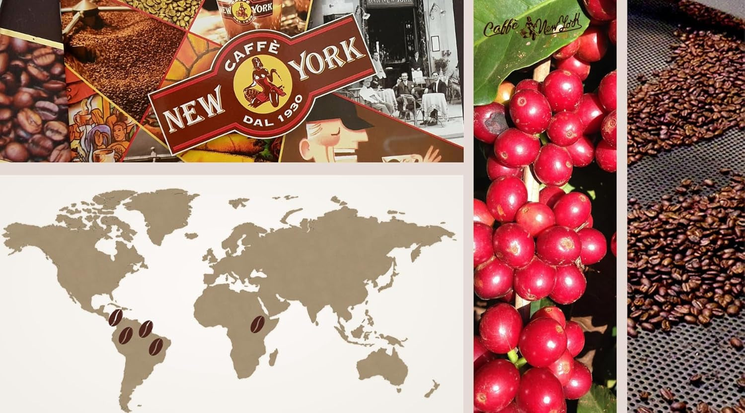 Caffè New York - EXTRA - Cafea boabe întregi - 1000g