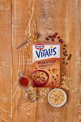 Dr. Oetker Vitalis Toasted Muesli with Cranberries and Pumpkin Seeds: Toasted Muesli with Dried Cranberries, Pack of 8 (8 x 501g)