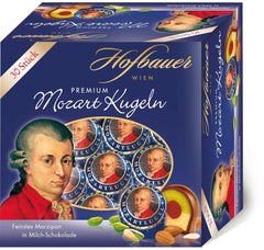 Hofbauer Vienna Mozartkugeln Box of milk chocolate 600g (30 pieces)