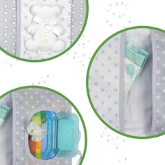 Diaper and wipes bag, diaper and wipes organizer, 100% Made in Italy, gray color Baby Wet Wipes Naty Shop