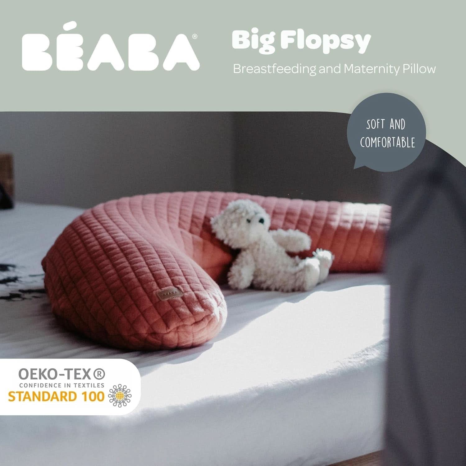 Red Castle - Maternity and breastfeeding pillow, 170 cm Accessories Food and Breastfeeding Bebe Naty Shop