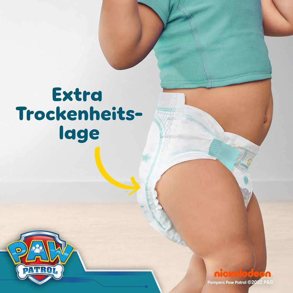 Pampers Baby-Dry Puppy Patrol Edition Diapers, Size 6, 164 Diapers, 13kg - 18kg, Up to 100% Leak Protection and All-Night Comfort