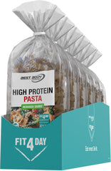 Best Body Nutrition Protein Pasta 6 x 200g - Fit4Day High Protein Tagliatelle - 61% Protein, Low Carb, Vegan & Lactose Free, Soy Free - High Quality Pea Protein - For Low Carb Diets