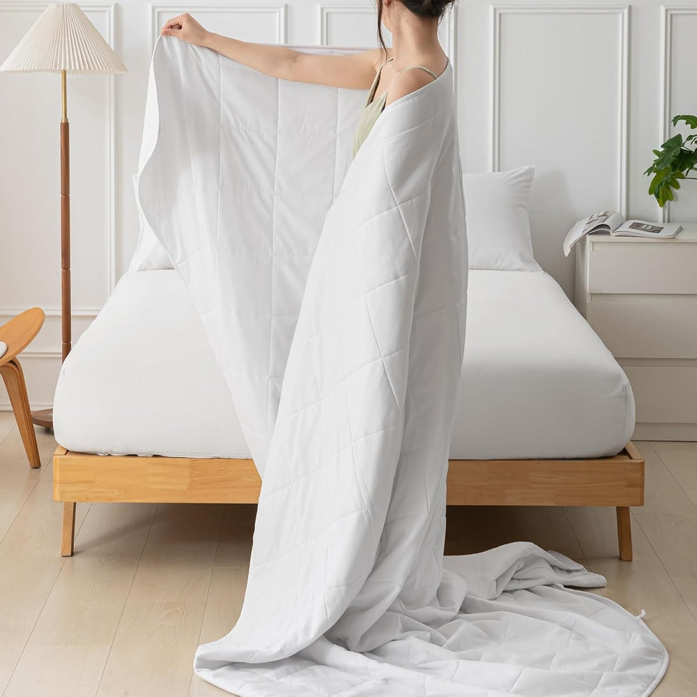 Plapumă de vară 155X220 Plapumă ușoară de vară 90 GSM plapume 155X220Cm cuvertură Plapumă subțire Utilizabilă fără capac Plapumă de răcire Soft Cosy Alb Plapumi si pilote Naty Shop