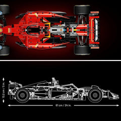LEGO Technic Ferrari SF-24 F1 Race Car - Model car for adults - Formula 1 collectible set - V6 engine, gearbox, steering and DRS in 1:8 scale - Gift for fans of motor sports and racing cars 42207 Building sets Beuche den LEGO-Store