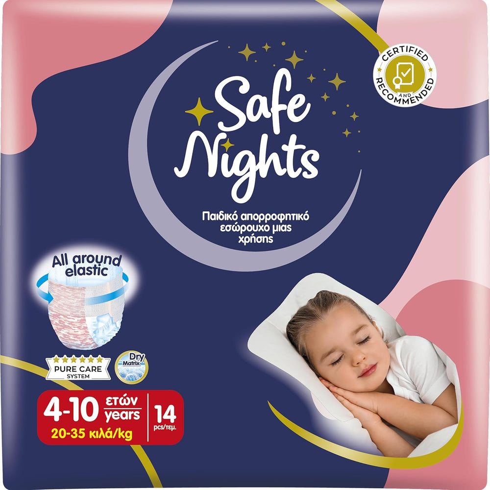 Safe Nights Boy, night pants for ages 8-16 years (30-50 kg), 84 pieces