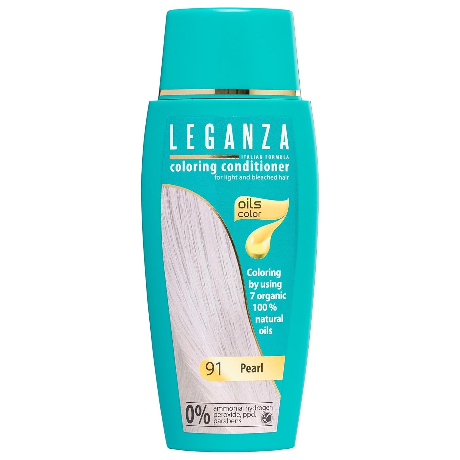 Leganza Natural Balm Hair Dye Colour 71 Café Latte | Vopsea de păr fără amoniac | Îmbogățită cu 7 uleiuri naturale | 150 ml Vopsea pentru par Naty Shop 91 Perl
