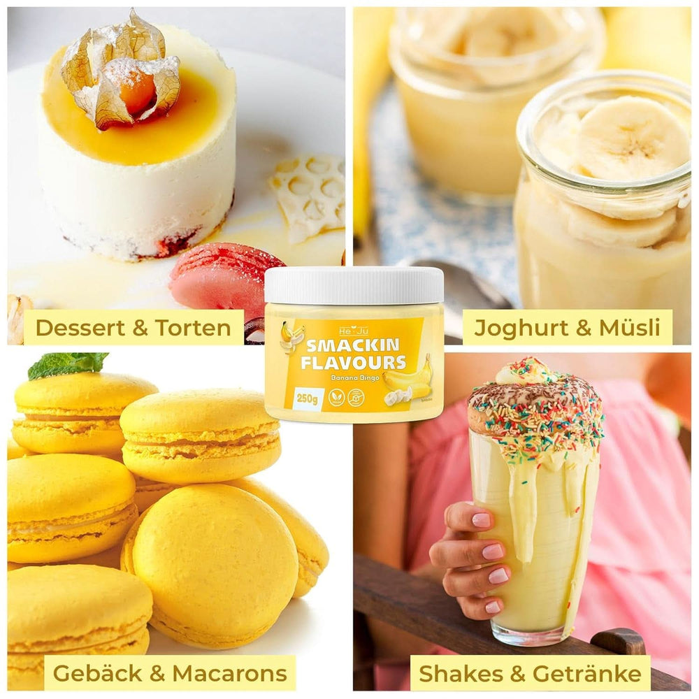 He-Ju, Powder with banana flavor, 250 grams Aromas Naty Shop