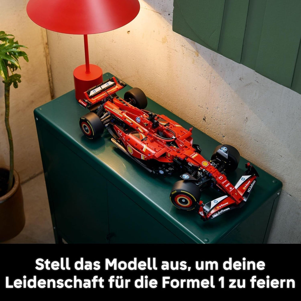 LEGO Technic Ferrari SF-24 F1 Race Car - Model car for adults - Formula 1 collectible set - V6 engine, gearbox, steering and DRS in 1:8 scale - Gift for fans of motor sports and racing cars 42207 Building sets Beuche den LEGO-Store