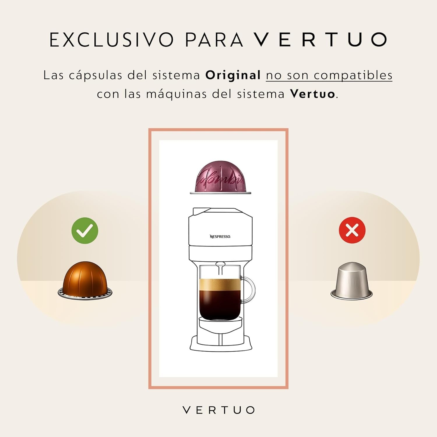 Espressor Nespresso Vertuo ENV150B de la De'Longhi, culoare cerneală neagră, capsule Vertuo System, 1,1 litri, negru