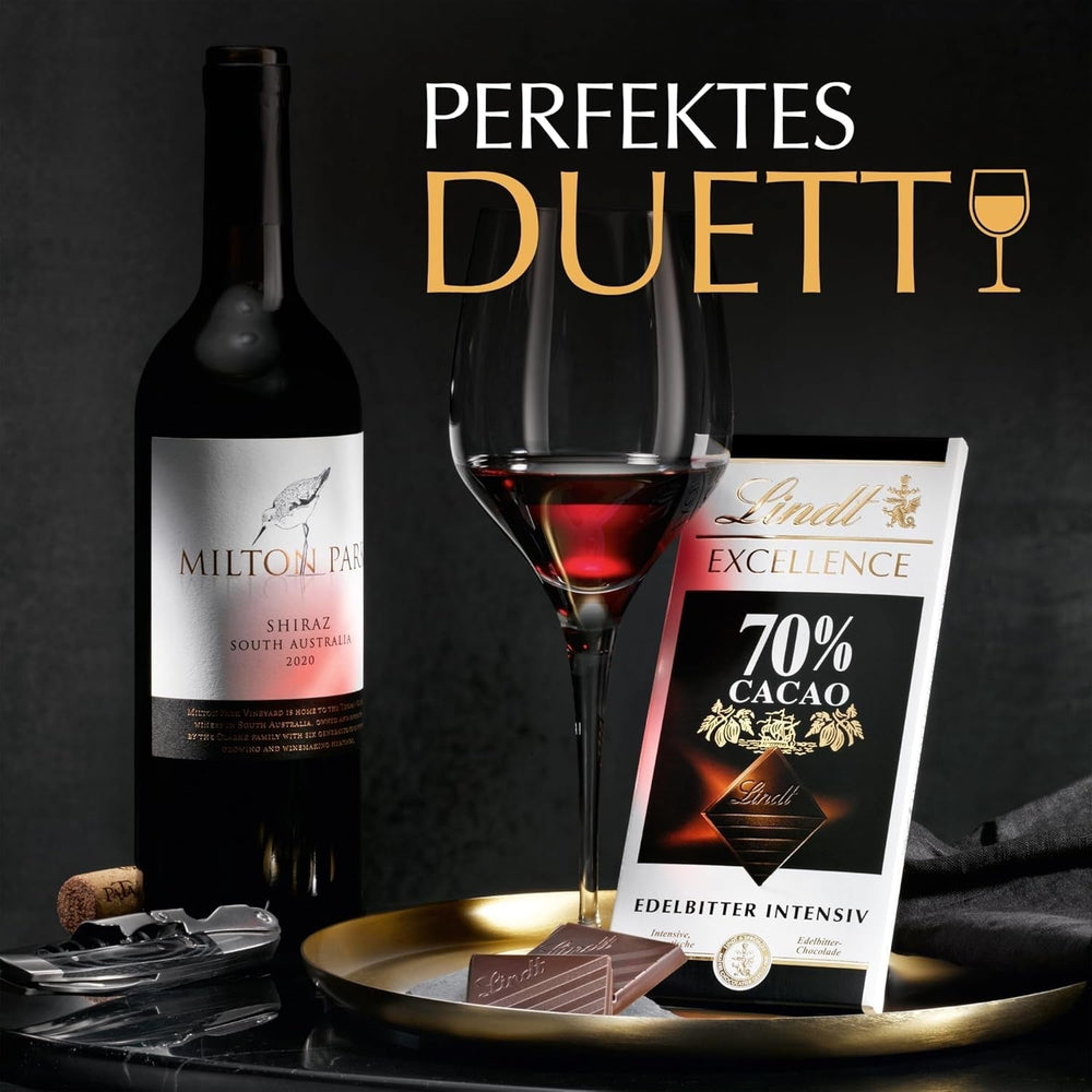 Lindt EXCELLENCE 70% cocoa - dark chocolate, 100 gram tablet Naty Shop