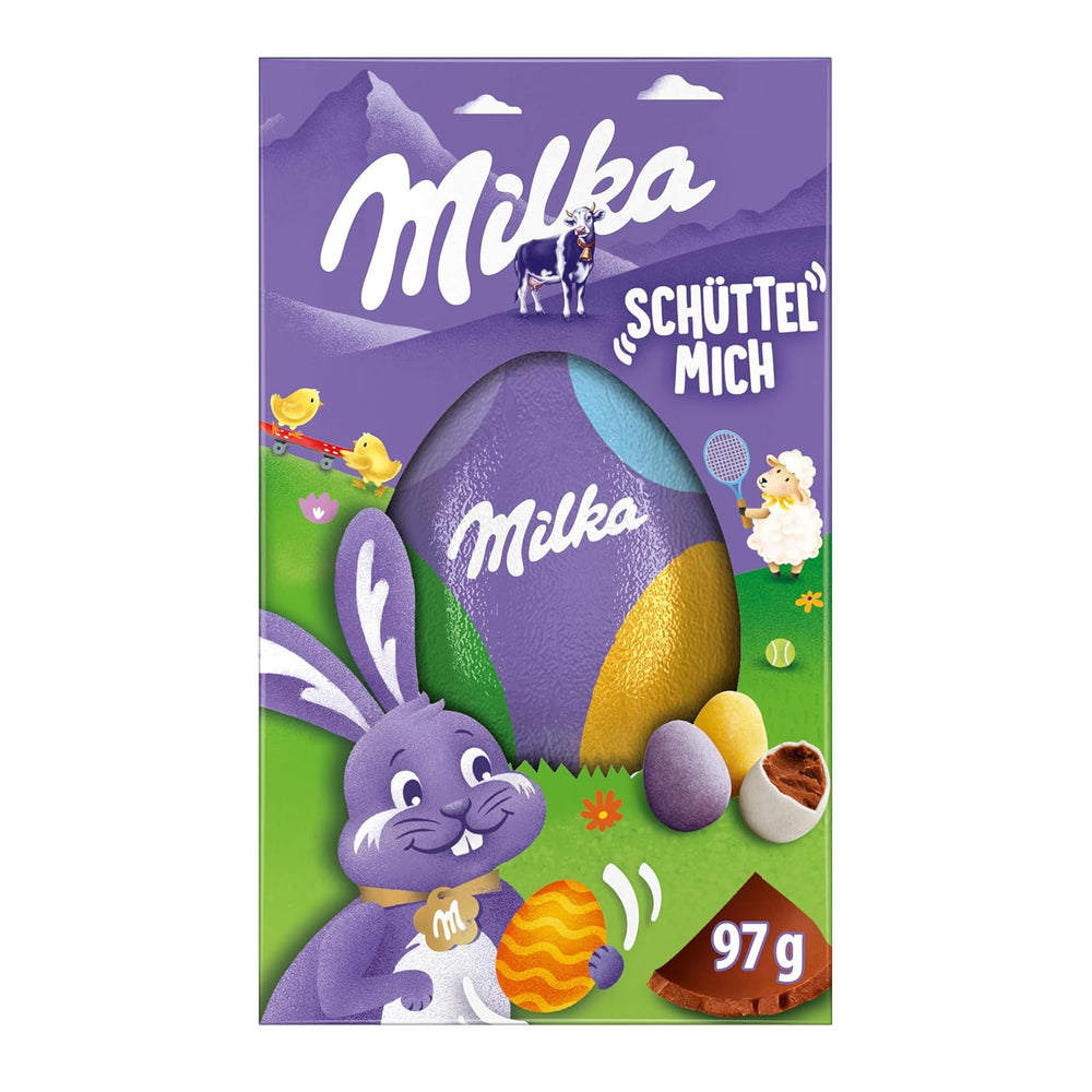 Milkshake Me Egg – chocolate egg filled with mini colored eggs from alpine milk chocolate – 97g