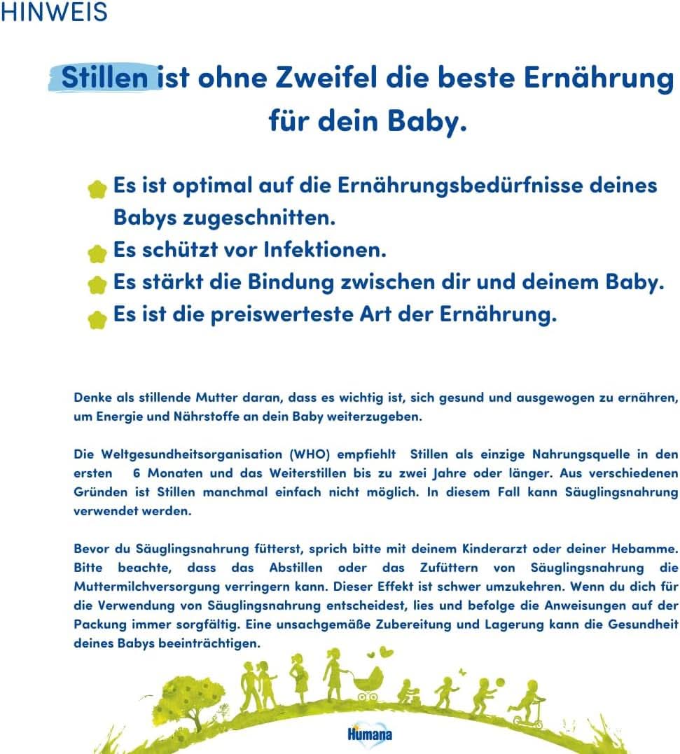 Humana PROBALANCE 2 follow-on milk, after the 6th month, 750 grams Mother and Child Naty Shop