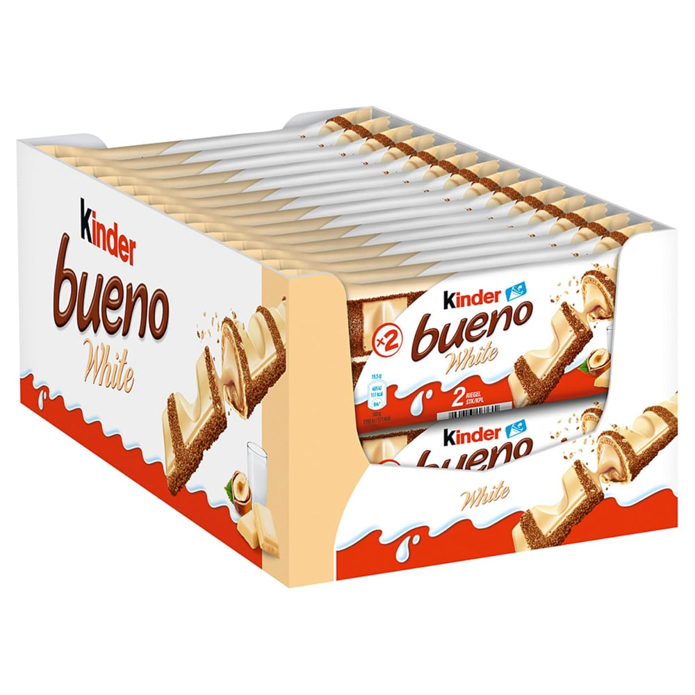 Kinder Bueno Mini - Crunchy Wafer Chocolate Bars, Milk Cream and Hazelnuts and Fine Milk Chocolate - Carnival Treats - 1 Bag of Mini Individually Wrapped Bars (1 x 108g)