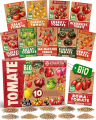 Organic Tomato Seeds in a Set of 10 - 10 Tomato Seeds for Easy Growing in the Garden, Balcony or Raised Bed - Plant Seeds - Seedlings