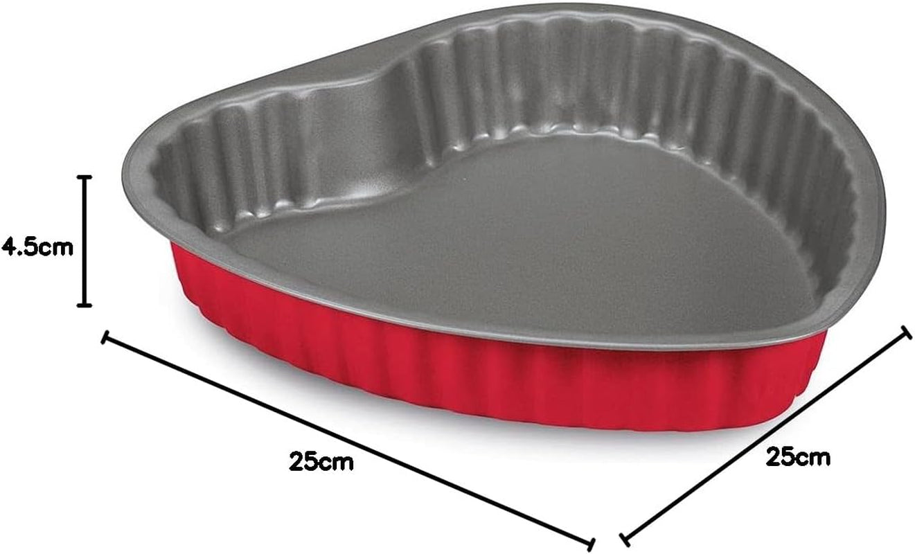 508000000hgnam Rossana 2.0, heart shape 25 cm, steel with inadequate coating, Molds and trays for baking Naty Shop