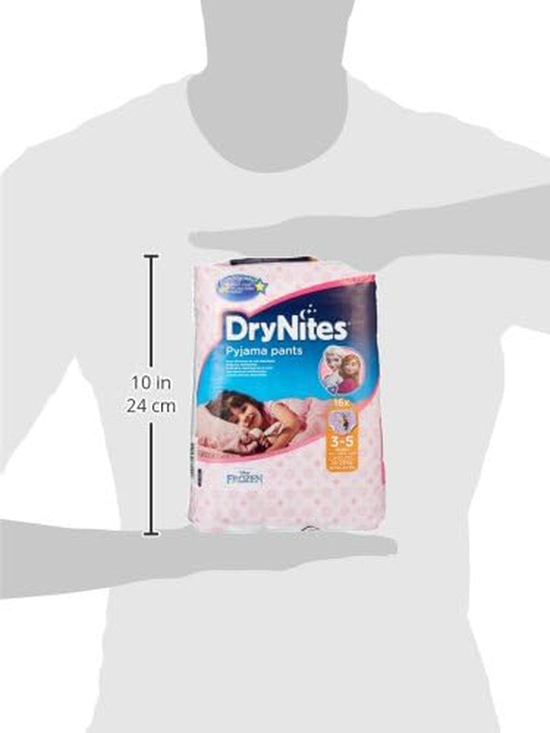 Huggies DryNites Nightwear for Girls, 3-5 years (16-23 kg), 2 x 16 pieces