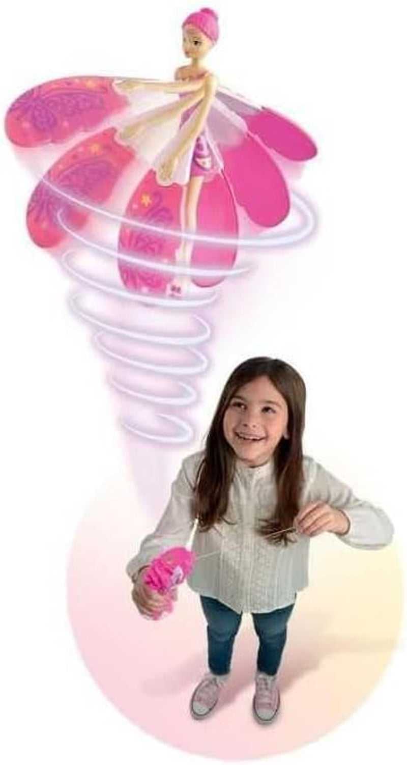 Lansay - Sky Dancers – Pretty Poppy – Magische Fliegende Puppe für Kinder ab 6 Jahren – Feenpuppe 18 cm – fliegt mit einem Launcher ohne Batterie – staunen Sie Ihre Kinder – Geschenkidee zum