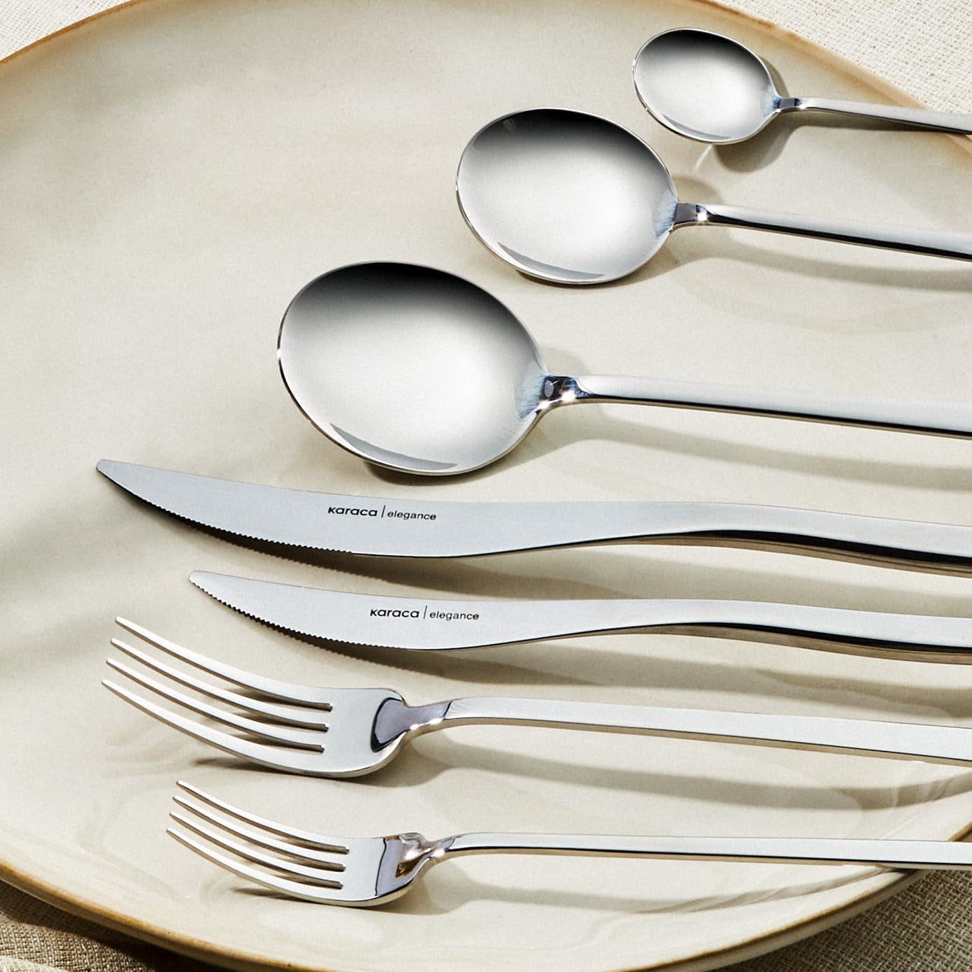 Karaca Amour, set of 84 cutlery for 12 people Kitchen Naty Shop