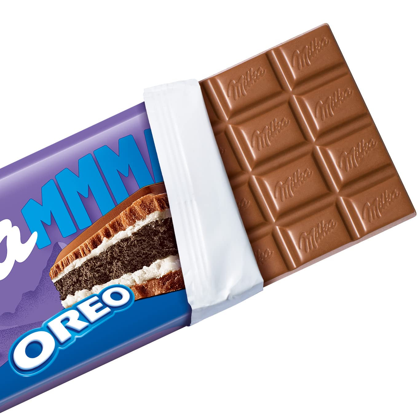 Milka Mmmax Oreo – Alpine milk chocolate with crunchy Oreo cookies and milk cream – 300g