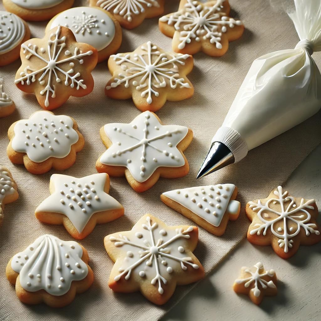 Cake Company Royal Icing 1 pachet (1 x 1000 g) I Amestec uscat pentru decorarea torturilor de cea mai bună calitate I Pentru glazură și linii fine I Fără gluten I Perfect pentru prăjituri și cupcakes Pasta de zahar Naty Shop